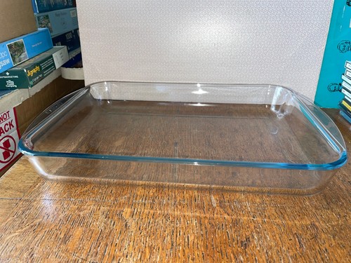 Pyrex large clear rectangular - pyrex,