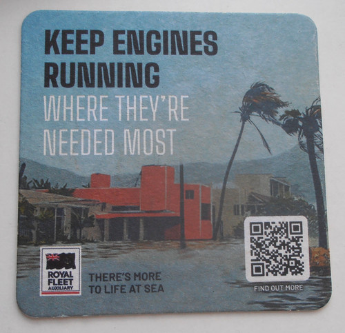 Beer mat royal fleet - fleet, auxiliary
