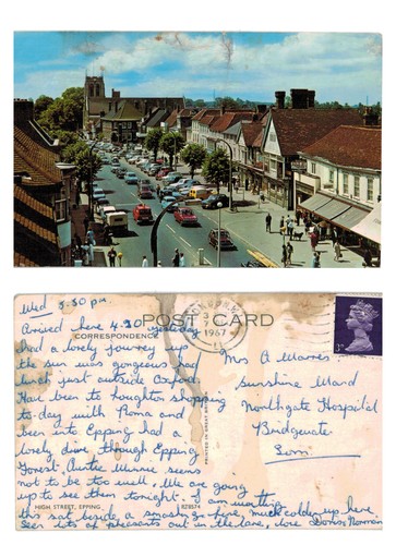 Postcard high street epping - postcard,