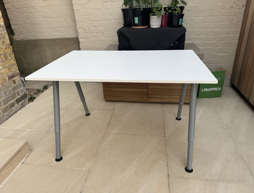 Ikea galant white desk - white,