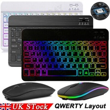 For Lenovo Tab Plus 11.5" 2024 TB351FU Wireless Backlit Bluetooth Keyboard Mouse