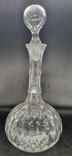 Hand cut crystal decanter - hand,