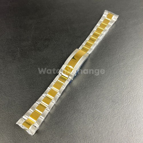 Silver gold watch strap - silver,