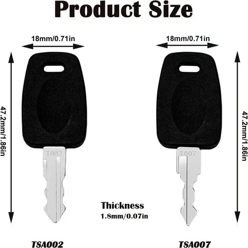 Keys tsa007 tsa002 - 2, master