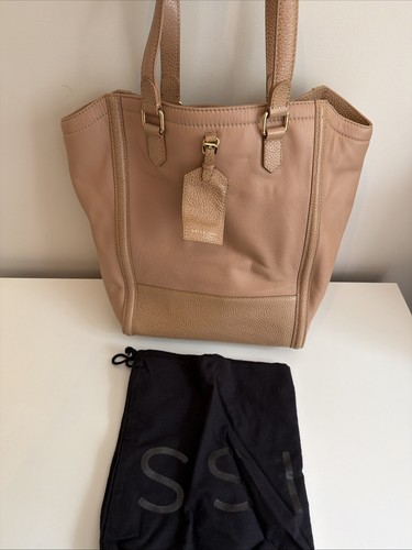 Reiss beige leather tote - reiss,