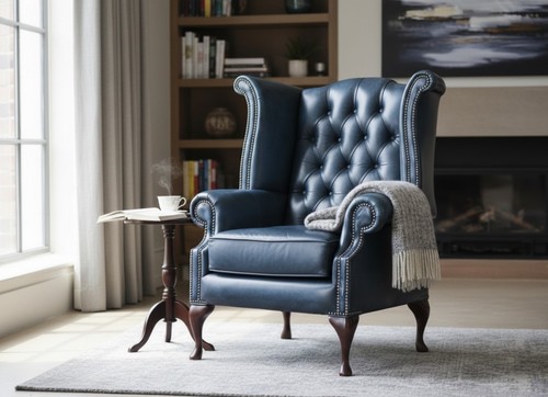 High back chair armchair - high,
