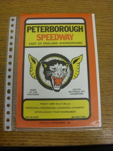 1979 speedway programme - 01/06/1979,