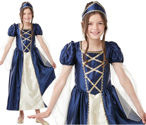Girls kids blue tudor - girls,