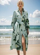 ZARA NEW WOMAN MIDI BELTED