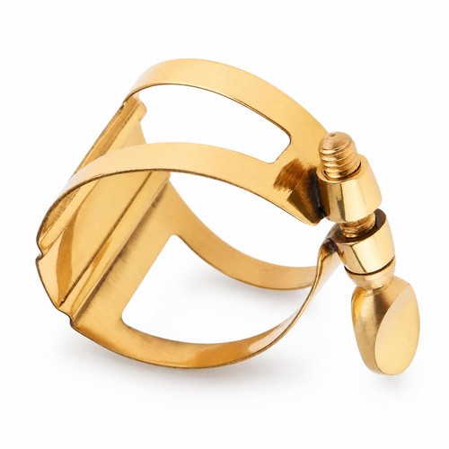 Brass saxophone ligature - saxophone,