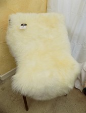 XL Extra Large NATURAL IVORY WHITE CREAM  GENUINE AUSTRALIAN SHEEPSKIN RUG Real