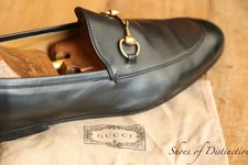 Gucci Black Leather Brass Bit