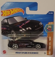 1/64 HOT WHEELS NISSAN SKYLINE R33 GTR BLACK HKS  "UK SELLER" 