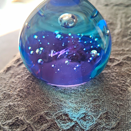 Blue purple art - blue, glass