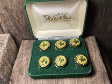 Vintage ARNOLD PALMER Scotty Dog Terrier Button Covers Original Box