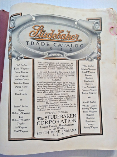 Rare 1912 studebaker vehicles - 1912,