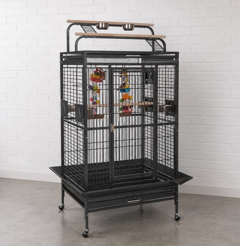 Antique santos play top parrot - play,