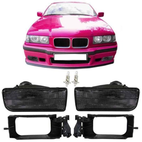 Series fog lights black ribbed - series,