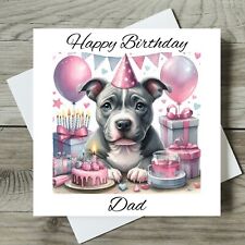 Staffie Birthday Card