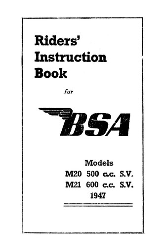 1947 bsa m20 m21 - 1947,