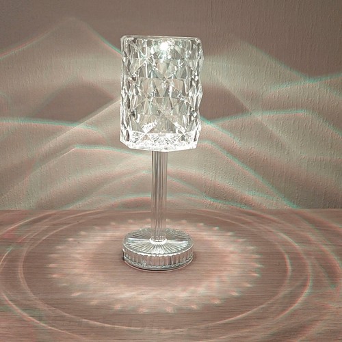 Led crystal table lamp - crystal,