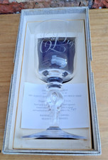 Limited edition Whitefriars goblet the Queens silver wedding  1947-1972