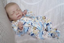 Reborn Baby Boy Doll ~ Milan ~ Painted Hair ~ 19 inch Length!!