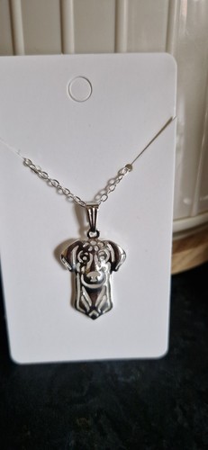 Cute doberman dog necklace - doberman, in
