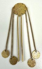 Vintage Brass Hair Slide Fork