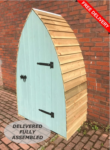 Gothic arch boat shaped garden - shaped,