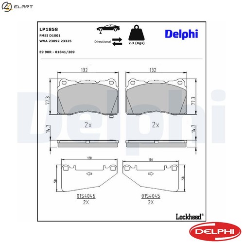 Brake pad set disc - pad,