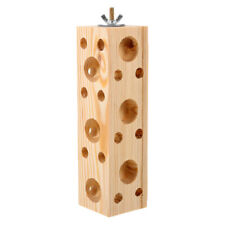 Large Bird Cage Stand Natural Wood Perch Parrot Toys for Small/Medium Birds