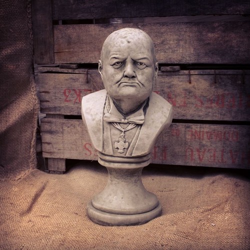 Winston churchill bust garden - churchill,