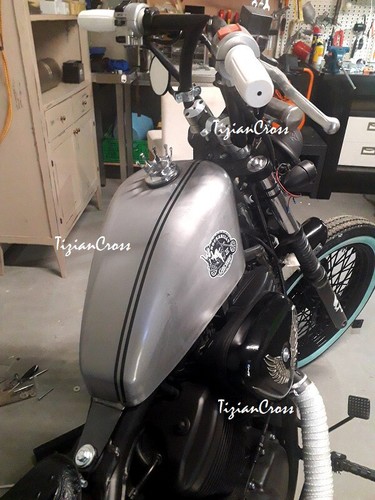Steel tank honda - 8l,