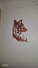 Bronze Wolf Metal Wall Art