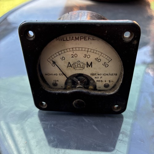 Ww2 vintage ammeter - ww2, 50