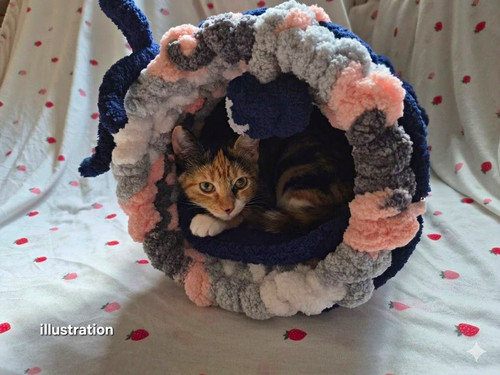 Handmade luxury cat cave - cave, /