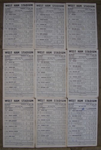 Vintage west ham greyound - x,