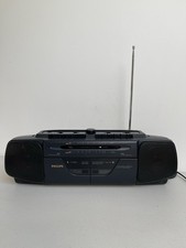 Retro Philips NR7100/05S Boombox Cassette Tape Player Recorder FM/MW Radio
