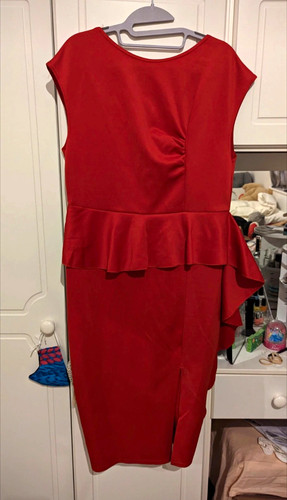 Boohoo red cap sleeve - boohoo, round