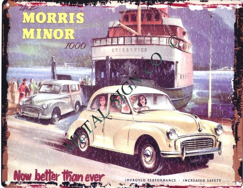 Morris minor 1000 metal sign - morris,