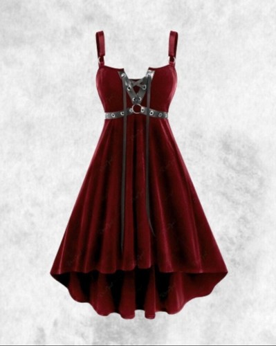New gothic wine red - red, velvet
