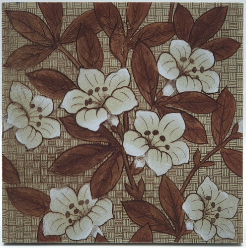 Antique fireplace tile - fireplace,