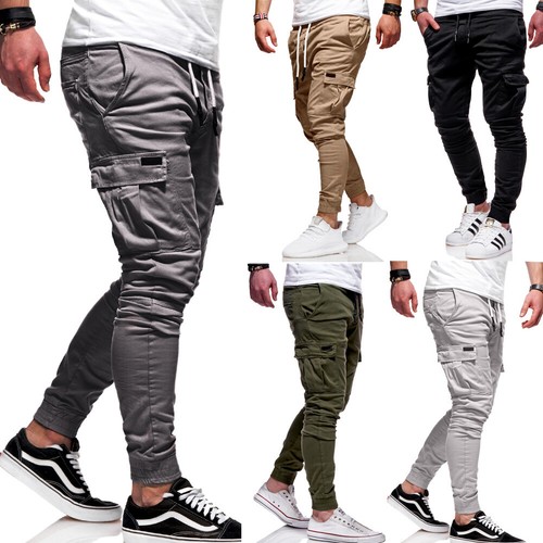Mens cargo chino trousers - mens,