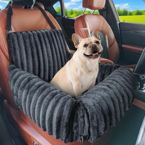Dog car seat booster bed - car, with