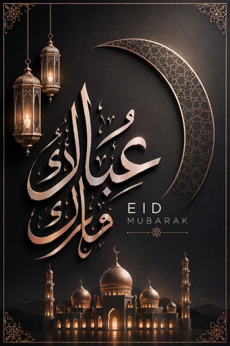 Eid mubarak islamic wall - eid,