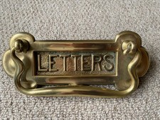 old  Brass Letterbox with Door