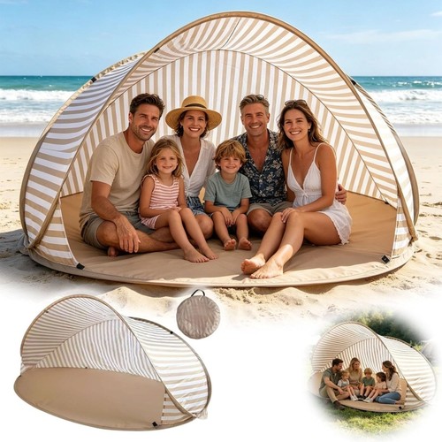 Person pop beach - person, tent