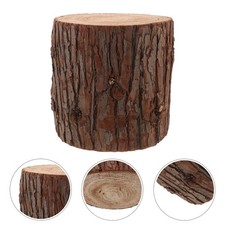  Solid Wood Stump Table: Natural Tree Trunk Coffee End Table - Rustic Wooden