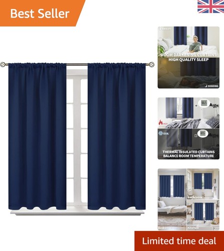 Luxury navy blackout drapes - navy,